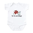 thumbnail image 1 of CafePress - Up Up And Away Airplane Infant Bodysuit - Baby Light Bodysuit, Size Newborn - 24 Months, 1 of 4