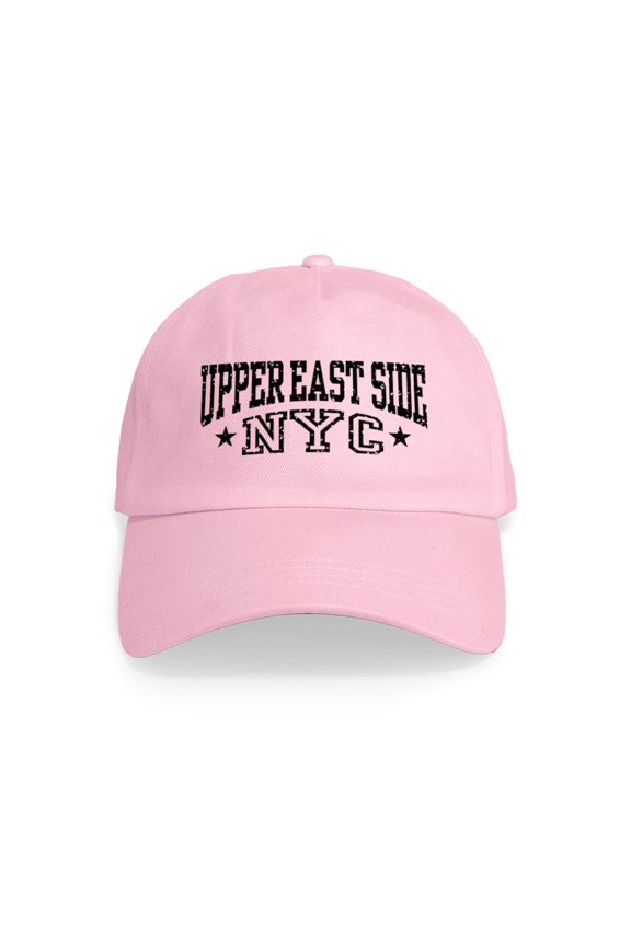 - Upper East Side NYC Cap - Adjustable 100% Brushed Unisex Casual Cotton Baseball Cap, Beige, 1