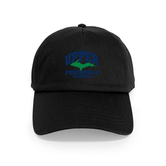 CafePress - Upper Peninsula Cap - Adjustable 100% Brushed Unisex Casual Cotton Baseball Cap, Beige, 1