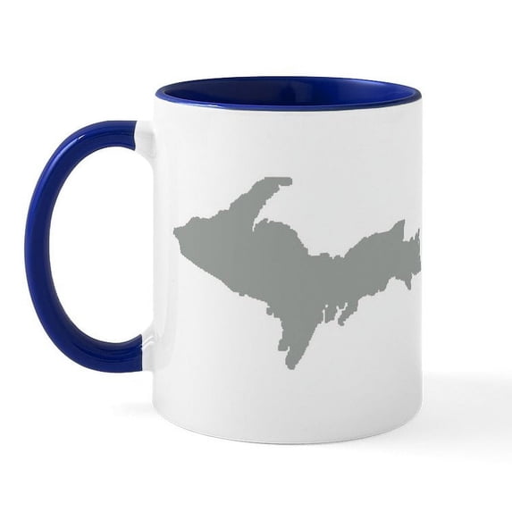 CafePress - Upper Peninsula Mug - 11 oz Ceramic Mug - Novelty Coffee Tea Cup