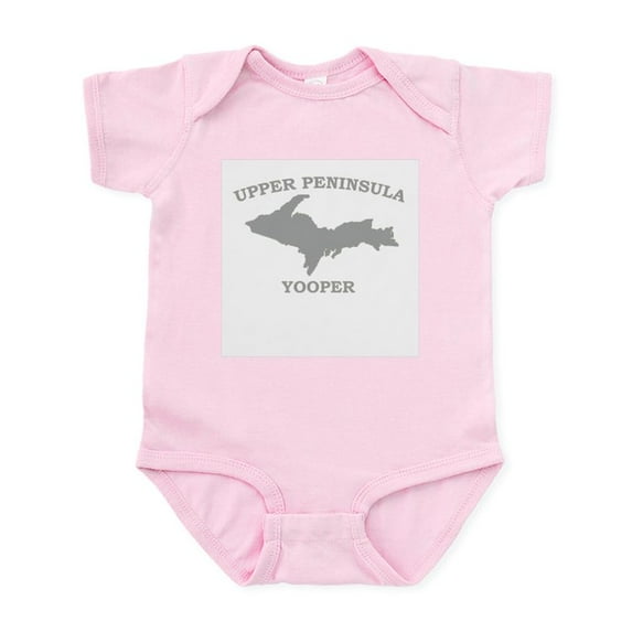CafePress - Upper Peninsula Yooper Silv Infant Bodysuit - Baby Light Bodysuit, Size Newborn - 24 Months