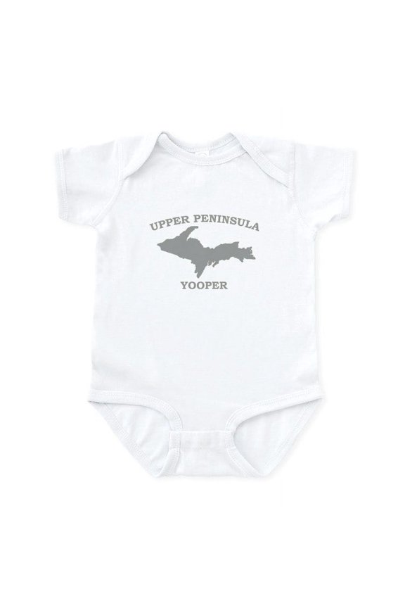 - Upper Peninsula Yooper Silv Infant Bodysuit - Baby Light Bodysuit, Size Newborn - 24 Months