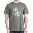 thumbnail image 1 of CafePress - Urban Peace Sign Sketch Dark T Shirt - Men's Classic Graphic Cotton T-Shirt, 1 of 4