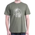 thumbnail image 1 of CafePress - Urban Peace Sign Sketch Dark T Shirt - Men's Classic Graphic Cotton T-Shirt, 1 of 4
