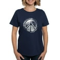 thumbnail image 1 of CafePress - Urban Peace Sign Sketch Women's Dark T Shirt - Women's Traditional Fit Dark T-Shirt, 1 of 4