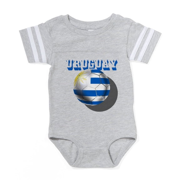 CafePress - Uruguay Soccer Ball - Cute Infant Baby Football Bodysuit