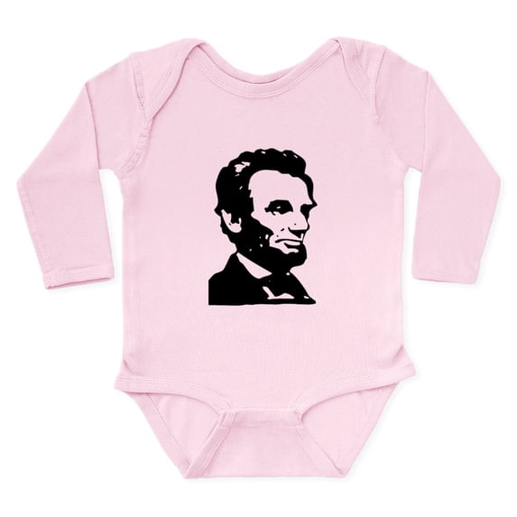 CafePress - Us President Abraham Lincoln Body Suit - Long Sleeve Cotton Baby Bodysuit