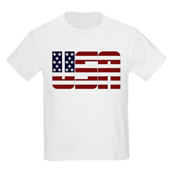 CafePress - Usastarsandstripes T Shirt - Light T-Shirt Kids XS-XL