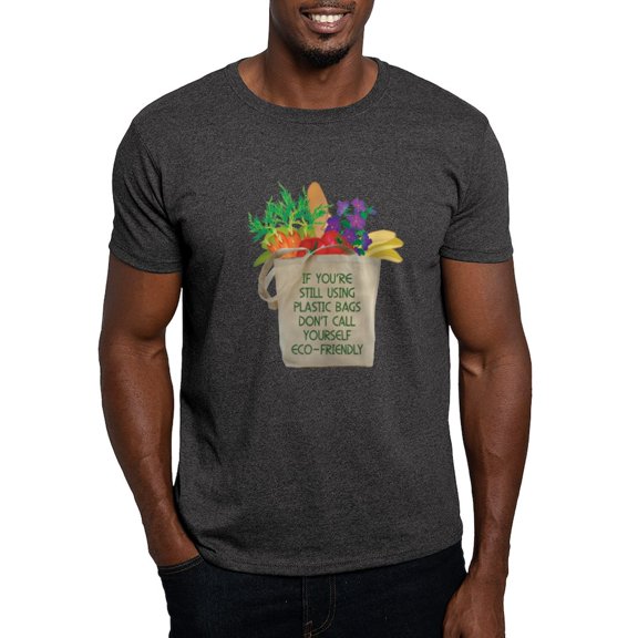 CafePress - Use Eco Friendly Tote Bags Dark T Shirt - Men's Classic Graphic Cotton T-Shirt