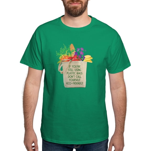 CafePress - Use Eco Friendly Tote Bags Dark T Shirt - Men's Classic Graphic Cotton T-Shirt