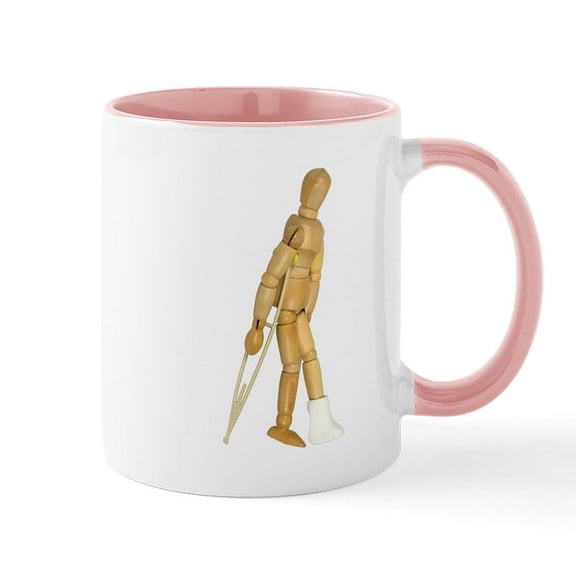 CafePress - Using Crutches Mug - 11 oz Ceramic Mug - Novelty Coffee Tea Cup