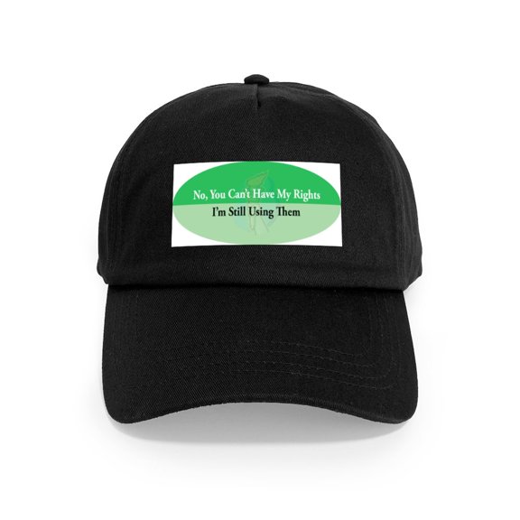 CafePress - Using My Rights Cap - Adjustable 100% Brushed Unisex Casual Cotton Baseball Cap, Beige, 1