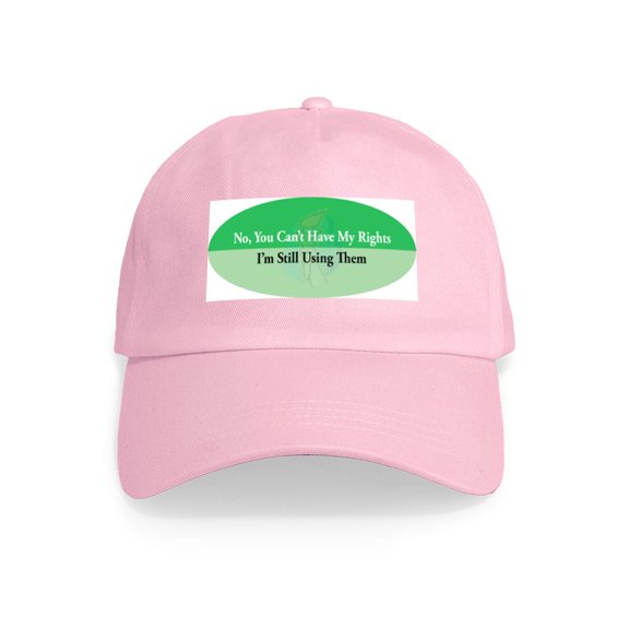 CafePress - Using My Rights Cap - Adjustable 100% Brushed Unisex Casual Cotton Baseball Cap, Beige, 1