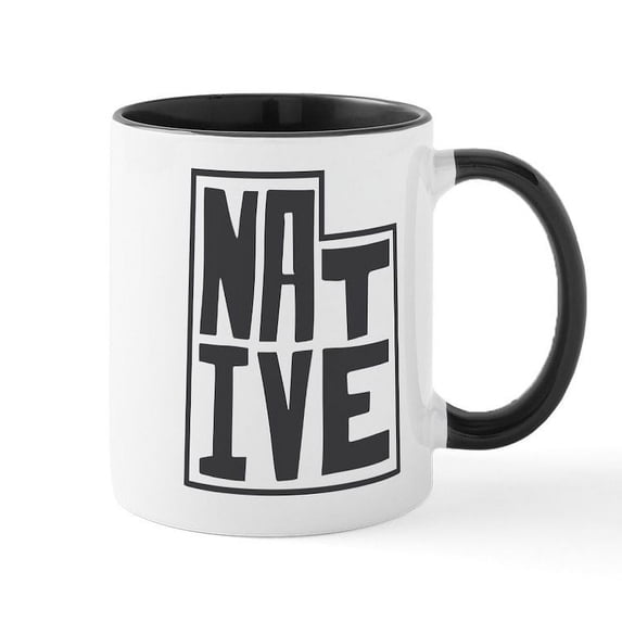 CafePress - Utah Native - 11 oz Ceramic Mug - Novelty Coffee Tea Cup