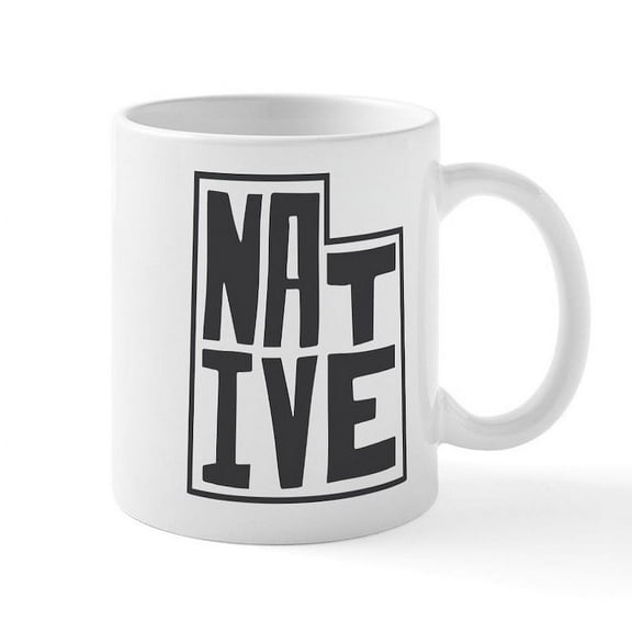 CafePress - Utah Native - 11 oz Ceramic Mug - Novelty Coffee Tea Cup