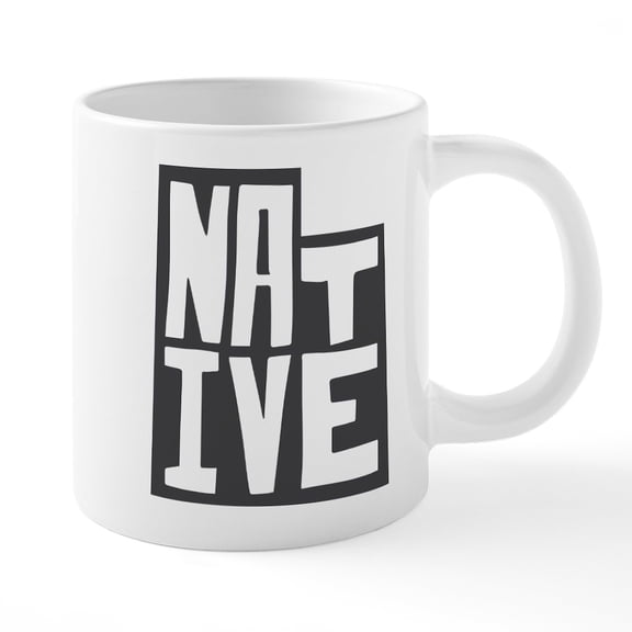 CafePress - Utah Native - 20 Oz White Ceramic Mega Mug