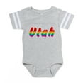 thumbnail image 1 of CafePress - Utah Rbw Txt - Cute Infant Baby Football Bodysuit, 1 of 3