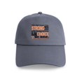 thumbnail image 1 of CafePress - Uterine Cancer How Strong We Are Cap - Adjustable 100% Brushed Unisex Casual Cotton Baseball Cap, Beige, 1, 1 of 2