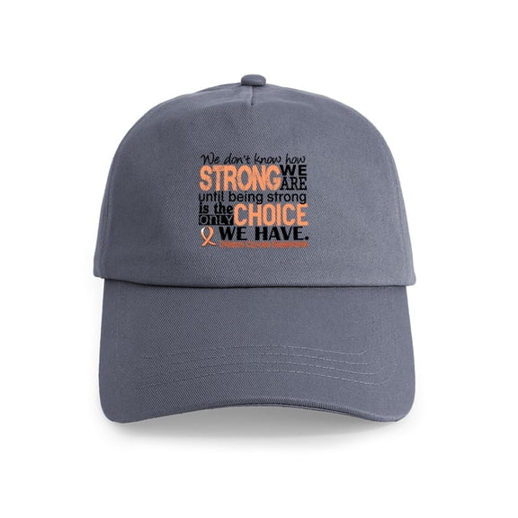 CafePress - Uterine Cancer How Strong We Are Cap - Adjustable 100% Brushed Unisex Casual Cotton Baseball Cap, Beige, 1