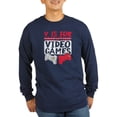 thumbnail image 1 of CafePress - V Is For Video Games Valentine Long Sleeve T Shirt - Long Sleeve Dark T-Shirt, 1 of 4