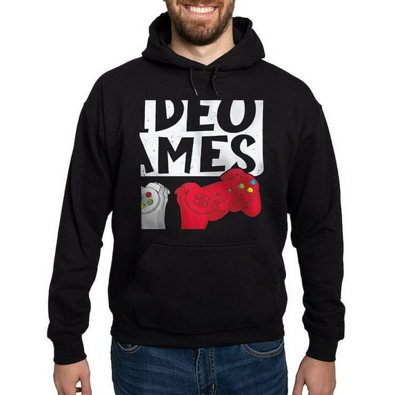 CafePress - V Is For Video Games Valentines Day Gam Sweatshirt - Pullover Hoodie, Classic, Comfortable Hooded Sweatshirt