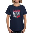 thumbnail image 1 of CafePress - V Is For Video Games Valentines Day Gamer T Shirt - Women's Traditional Fit Dark T-Shirt, 1 of 4