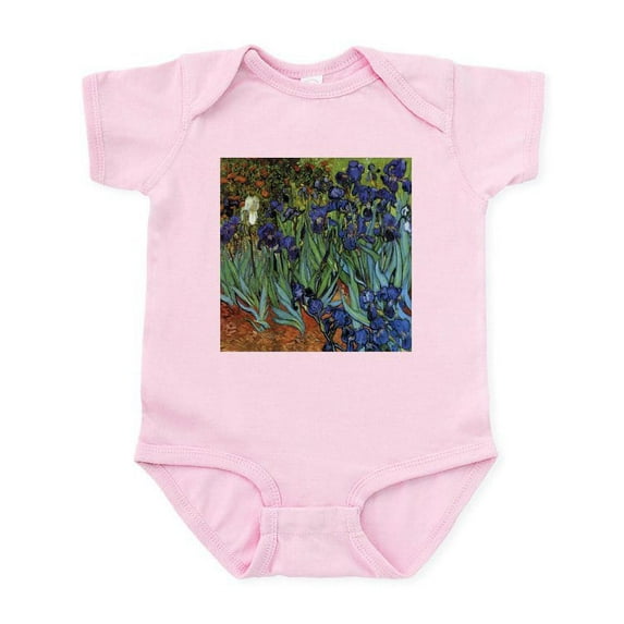 CafePress - VAN GOGH IRISES Infant Bodysuit - Baby Light Bodysuit, Size Newborn - 24 Months