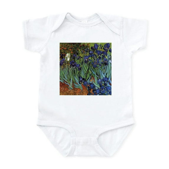 CafePress - VAN GOGH IRISES Infant Bodysuit - Baby Light Bodysuit, Size Newborn - 24 Months