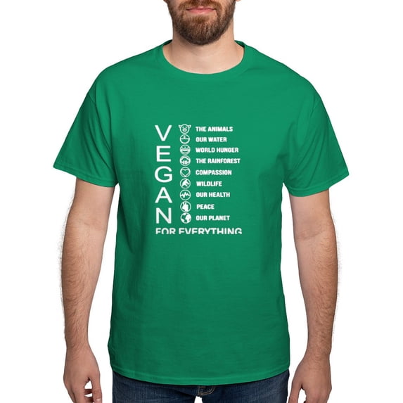 CafePress - VEGAN FOR EVERYTHING T Shirt - Men's Classic Graphic Cotton T-Shirt