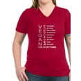 thumbnail image 1 of CafePress - VEGAN FOR EVERYTHING T Shirt - Women's V-Neck Dark T-Shirt, 1 of 1