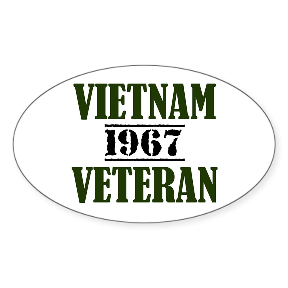 Vietnam Veteran Oval Car Magnet - Bumper Sticker Magnet For Cars & Trucks