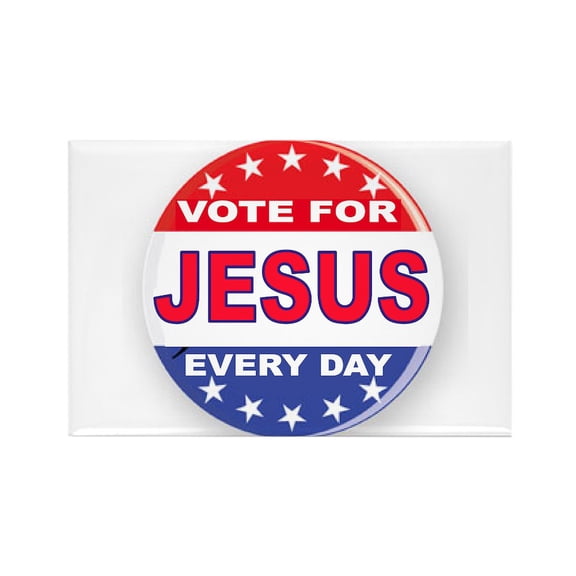 CafePress - VOTE FOR JESUS - Rectangle Magnet, 2"x3" Refrigerator Magnet