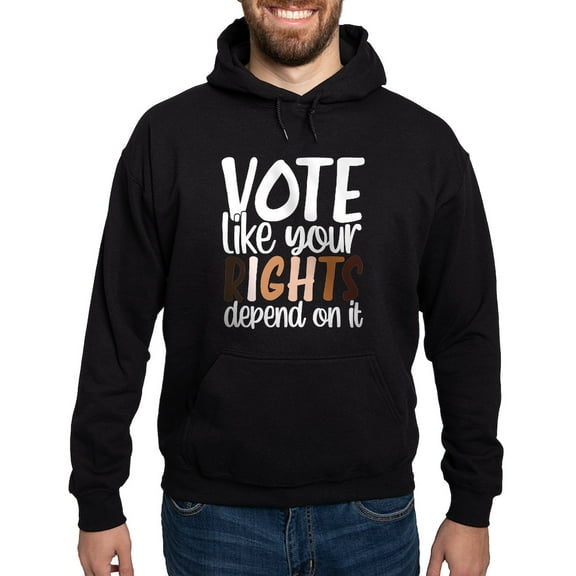 CafePress - VOTE Like Your Rights Depend On It Sweatshirt - Pullover Hoodie, Classic, Comfortable Hooded Sweatshirt