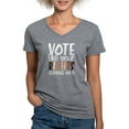 thumbnail image 1 of CafePress - VOTE Like Your Rights Depend On It T Shirt - Women's V-Neck Dark T-Shirt, 1 of 4
