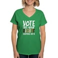 thumbnail image 1 of CafePress - VOTE Like Your Rights Depend On It T Shirt - Women's V-Neck Dark T-Shirt, 1 of 4
