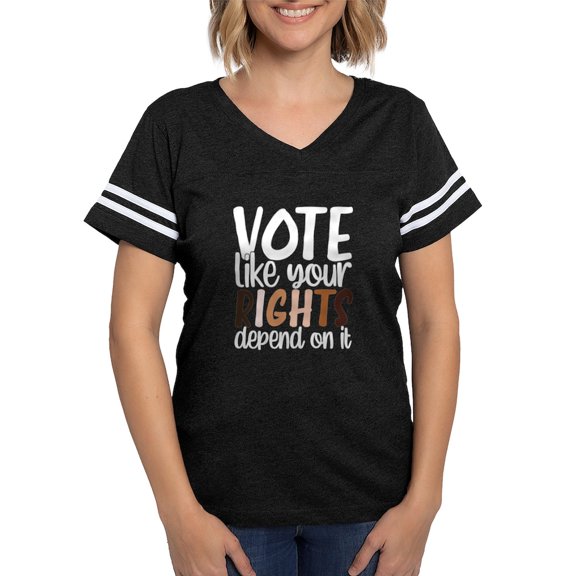CafePress - VOTE Like Your Rights Depend On It T Shirt - Womens Football Shirt