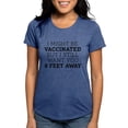 thumbnail image 1 of CafePress - Vaccinated 6 Feet Womens Tri Blend T Shirt - Womens Tri-blend T-Shirt, 1 of 4