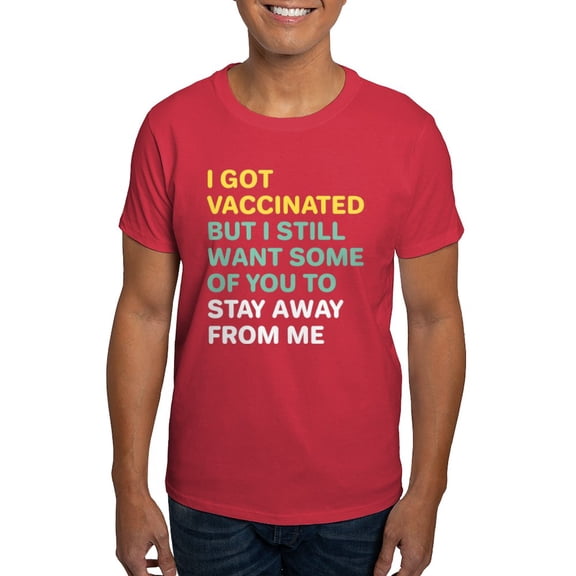 CafePress - Vaccinated Dark T Shirt - Men's Classic Graphic Cotton T-Shirt