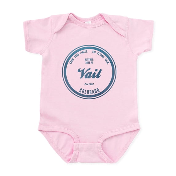 CafePress - Vail Ski Resort Colorado Body Suit - Baby Light Bodysuit, Size Newborn - 24 Months