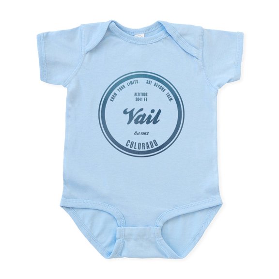 CafePress - Vail Ski Resort Colorado Body Suit - Baby Light Bodysuit, Size Newborn - 24 Months