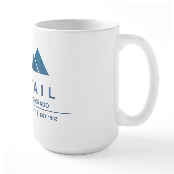 CafePress - Vail Ski Resort Mugs - 15 oz Ceramic Large White Novelty Mug