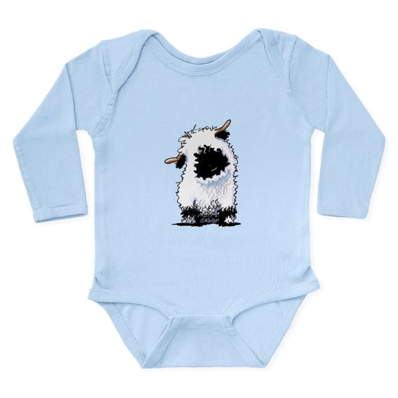 CafePress - Valais Blacknose Sheep Long Sleeve Infant Bodysuit - Long Sleeve Cotton Baby Bodysuit