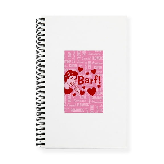 CafePress - Valentine Barf_B Journal - Spiral Bound Journal Notebook, Personal Diary Dot Grid