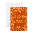 thumbnail image 1 of CafePress - Valentine's Day With Spaghetti Words - Greeting Card, Blank Inside Glossy, 1 of 4