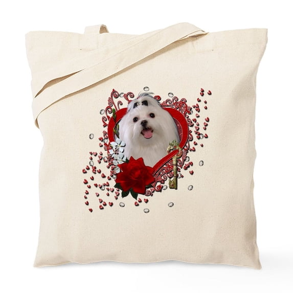 CafePress - Valentines Key To My Heart Tote Bag - Unisex Canvas Tote Bag, Beige, 1-Piece