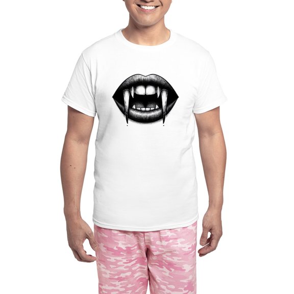 CafePress - Vampire Bite Pajamas - Men's Light Loose Fit Cotton Pajama Set