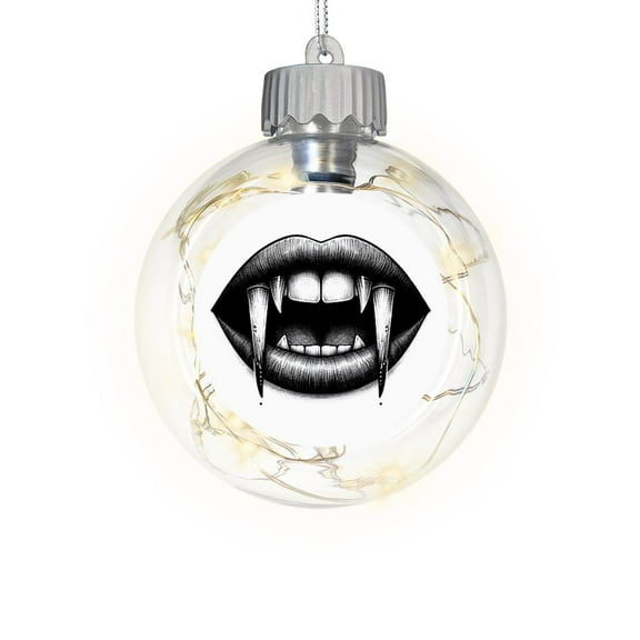 CafePress - Vampire Bite - Sparkle Fairy Lights Ornament Ball
