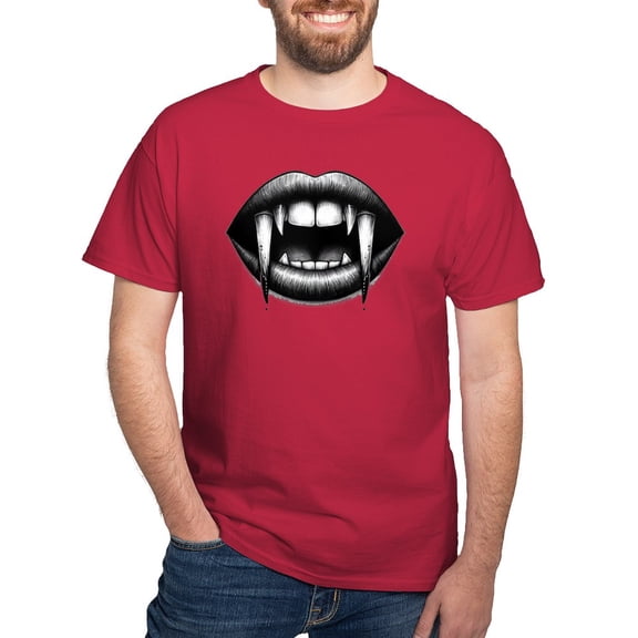 CafePress - Vampire Bite T Shirt - Men's Classic Graphic Cotton T-Shirt