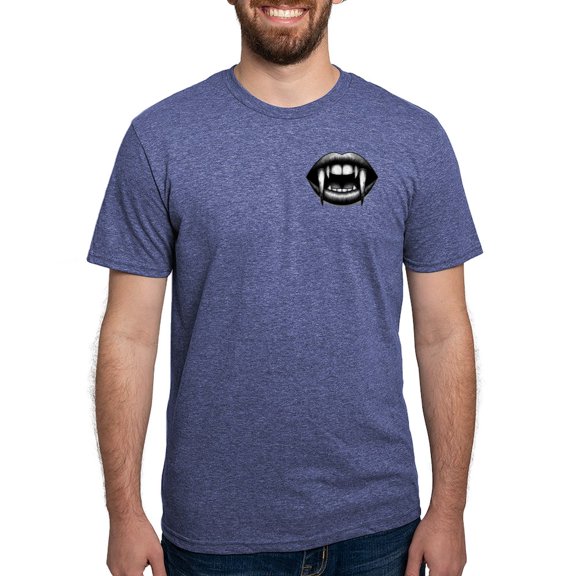 CafePress - Vampire Bite T Shirt - Mens Tri-blend T-Shirt
