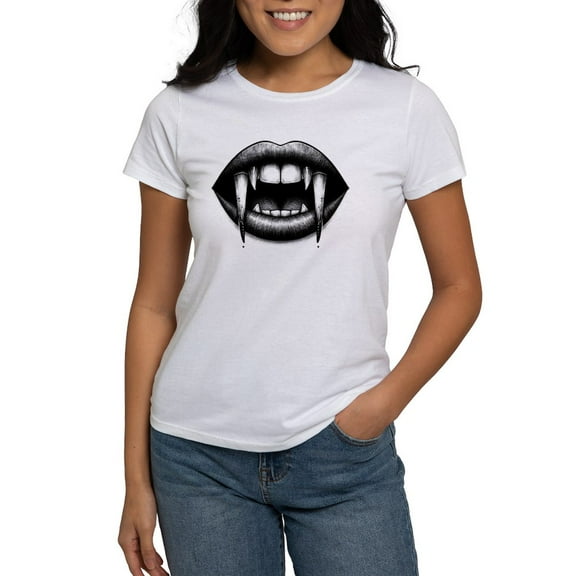 CafePress - Vampire Bite T Shirt - Women's Classic T-Shirt